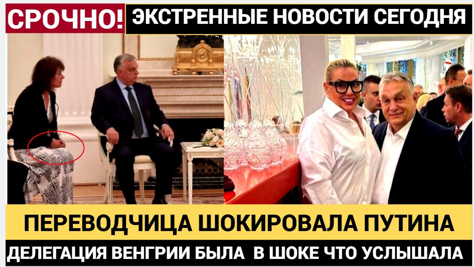 ВЕНГРИЯ В ШОКЕ! Венгерская переводчица неверно передала Орбану слова Путина..Все Упали! смотреть онлайн