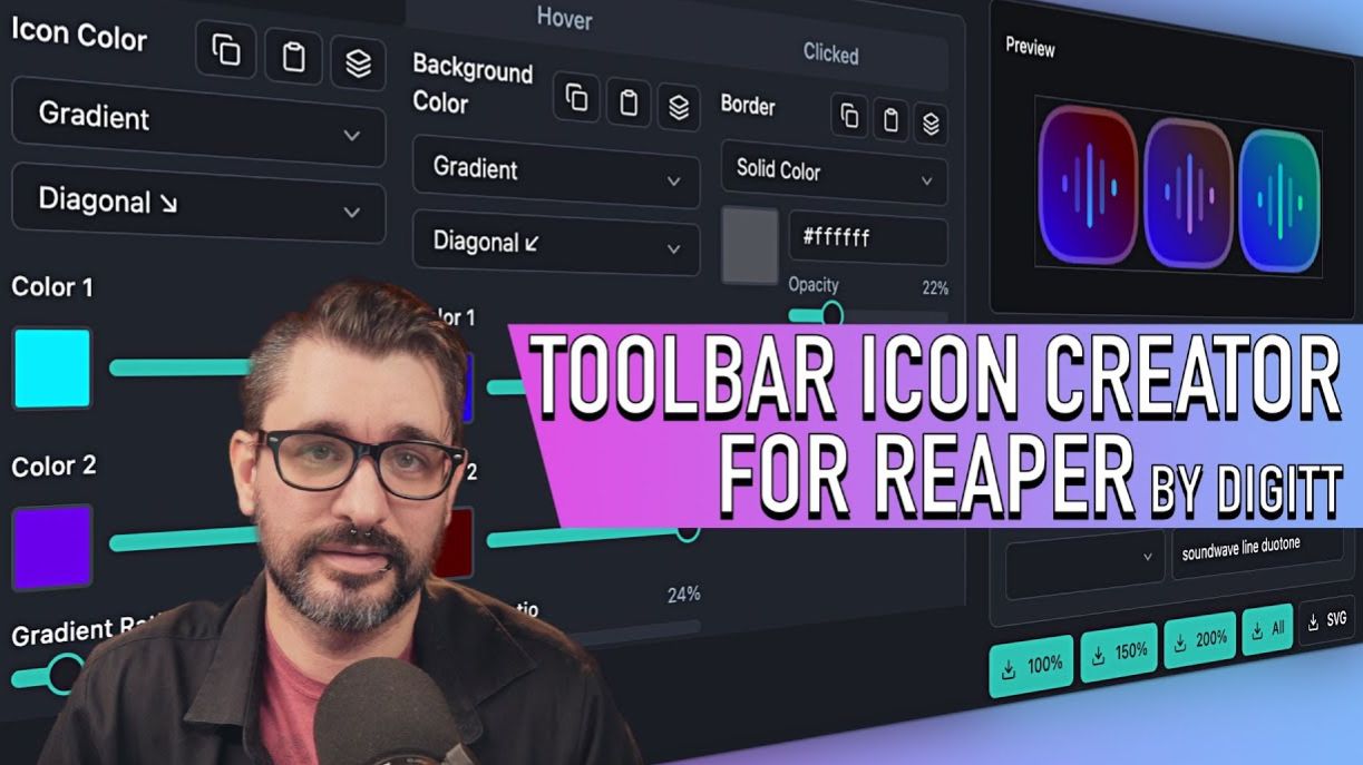 Reaper: How to Use Toolbar Creator