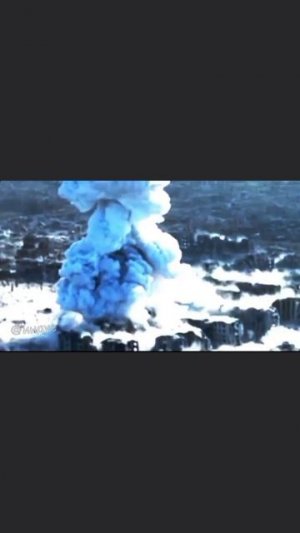 Еще одно видео эпичного прилета русской авиабомбы