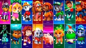 Мультики для Детей Щенячий Патруль Tiles Hop - СКАЙ, МАРШАЛЛ, ЛИБЕРТИ, ЗУМА, РОККИ, РАЙДЕР