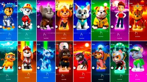 Мультики для Детей Щенячий Патруль Tiles Hop - ГОНЩИК, МАРШАЛЛ, СКАЙ, ЭВЕРЕСТ, КРЕПЫШ