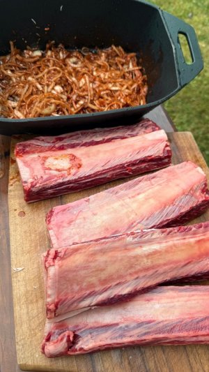 Ребра кальби с нутом в помпейской печи