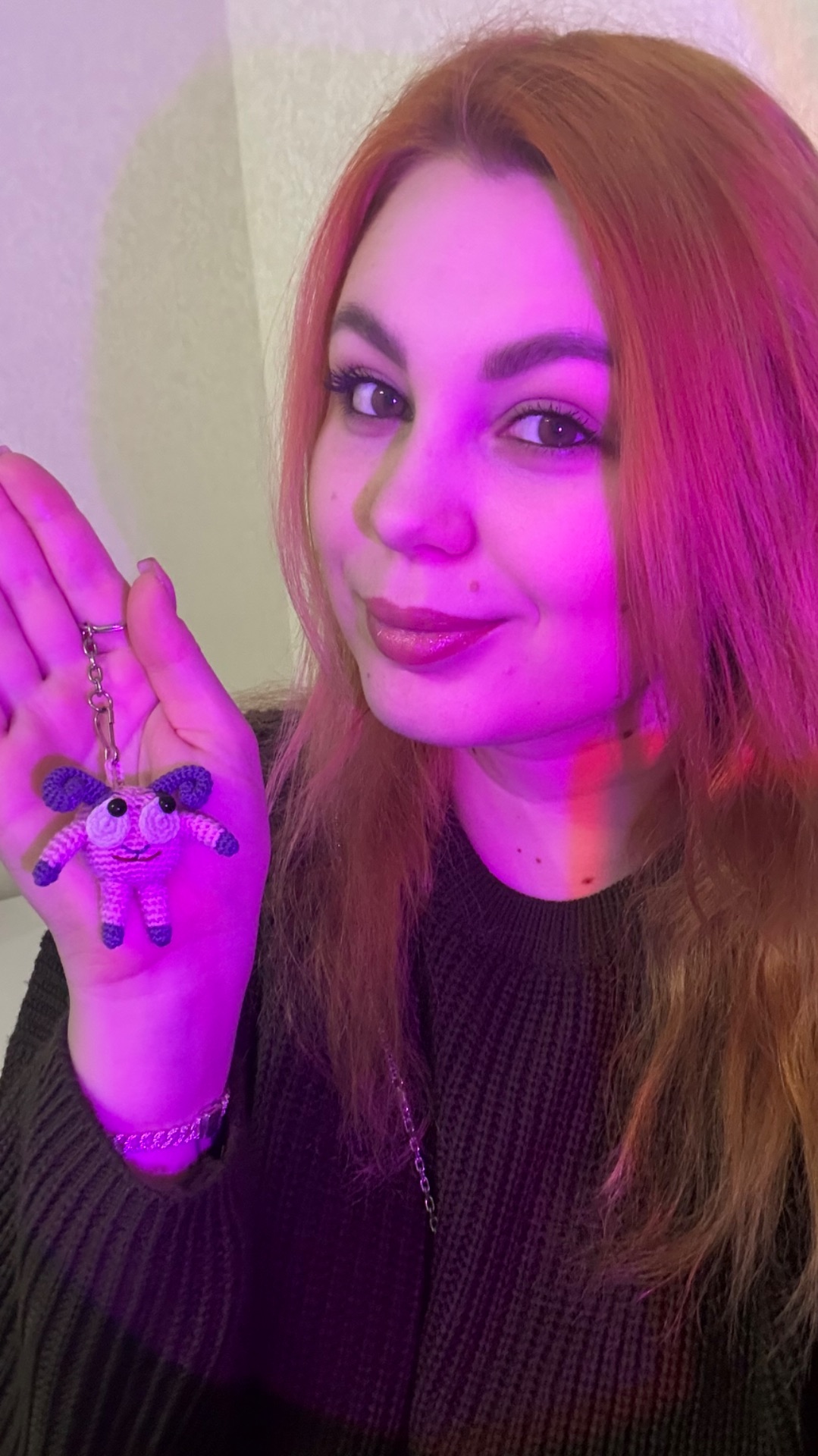 Брелок, связанный крючком