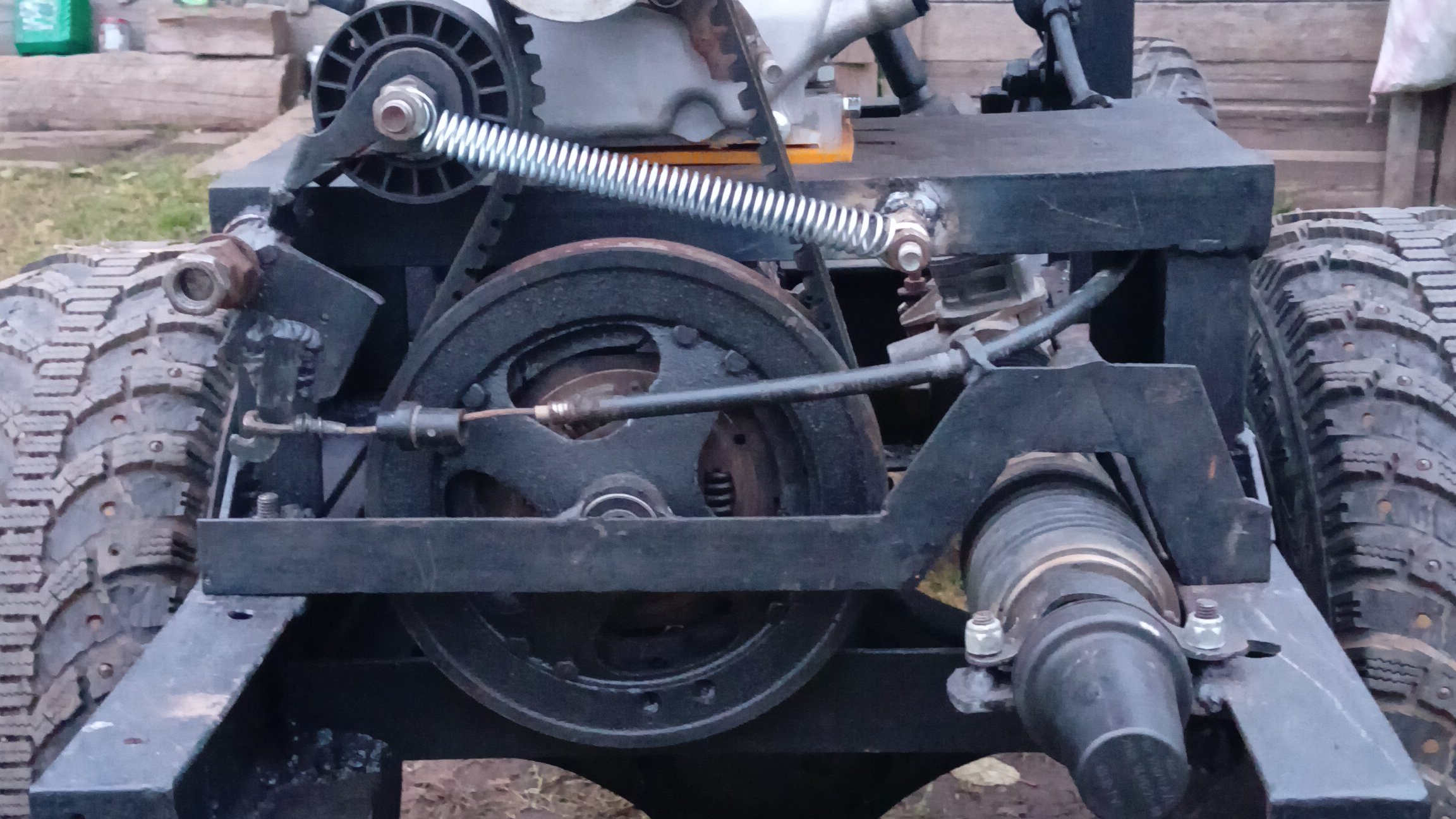 самодельный минитрактор установка сцепление (видео 19)