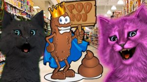 ГОВОРЯЩИЙ СУПЕР КОТ И КОТЕНОК АБИ ИГРАЮТ В ДОГОНЯЛКИ №2 PooPee Wars #15