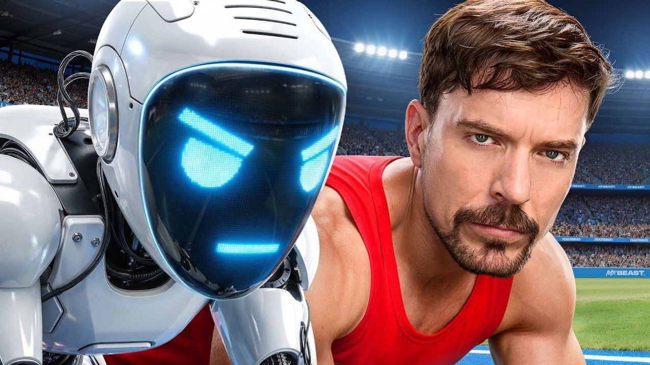 Самый Быстрый Человек В Мире Vs. Робот ( MrBeast) смотреть онлайн