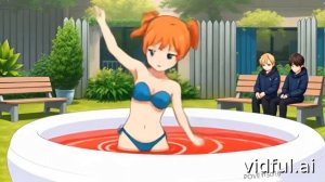 Красиво она искупалась