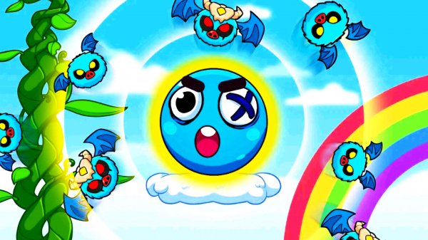 Мультик новый красный шар.Мультики для детей.Синий шар.Игры для детей.Красный шарик.🎈.Ball V