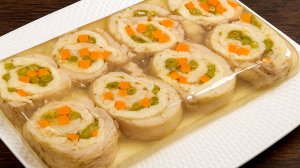 Потрясающее Заливное из курицы к празднику!