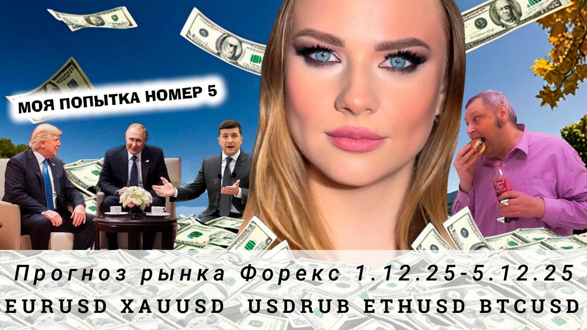 Прогноз Forex 1.12.25-5.12.25 #EURUSD, #XAUUSD, #USDRUB, #ETHUSD, #BTCUSD. Трейдинг с нуля.
