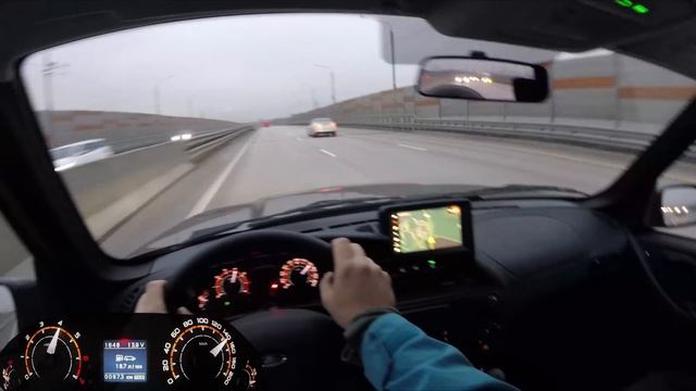 90 сил 1.8 - максимальная скорость на трассе Lada Niva Travel / Лада Нива Тревел на пределе! смотреть онлайн
