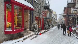 Пешеходная экскурсия по Старому Квебеку ❄️ Первый снег, Пти-Шамплен и замок Фронтенак