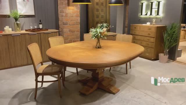 Стол обеденный раздвижной Kensington Butterfly CTU03PQ-125/175/125 (Индонезия)