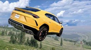 BeamNG Drive – Эпические прыжки на высокой скорости на машине