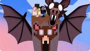 🪶ВЫЖИВАЕМ на ЧАНКЕ ЛЕТУЧЕЙ МЫШИ 99 Ночей в Майнкрафт! НУБИК