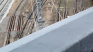 Смотрим поезда РЖД  на мосту 1часть