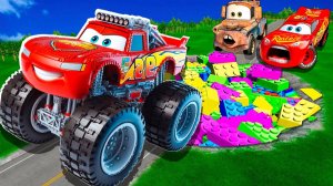 Машинки летают и прыгают! Развивающие мультики Машины помощники. Мультфильмы про машинки