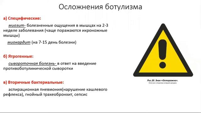Ботулизм. Лекция для студента и практикующего врача. смотреть онлайн