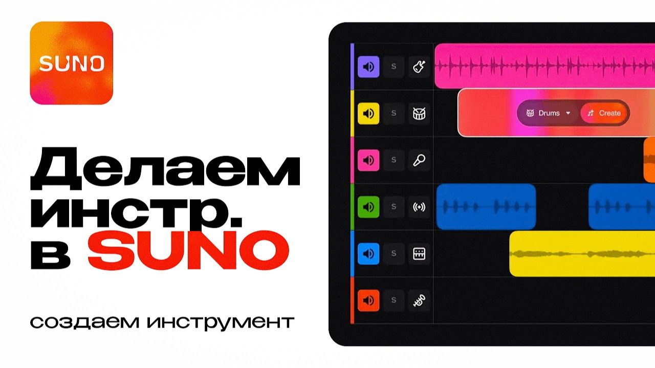 Как создать любой инструмент в Suno смотреть онлайн