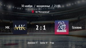 Хоккей от первого лица ХК "Газовик" - ХК "МК"