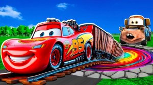 Машинки летают и прыгают! Развивающие мультики Машины помощники. Мультфильмы про машинки