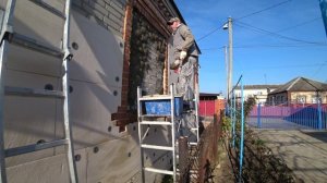 ЗАКУПИЛСЯ УТЕПЛИТЕЛЕМ НА ВЕСЬ ДОМ /ТЕПЕРЬ ПОРАБОТАЕМ/  СТЕНА АМК ГОТОВА ПРИШЛОСЬ ШТУКАТУРИТЬ