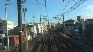 Япония из кабины машиниста поезда.