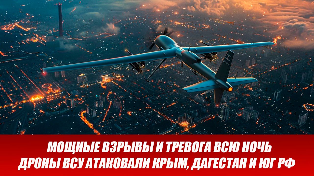 Взрывы и тревога всю ночь: дроны ВСУ атаковали Крым, Дагестан и юг РФ. Новости сегодня 01.12.2025 смотреть онлайн