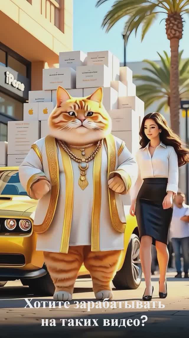 Хитрый кот хочет увести девушку шейха