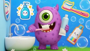 Детский мультфильм | Песенка про чистоту 🧼🦷 | Чистим зубы и моем руки вместе с Мими