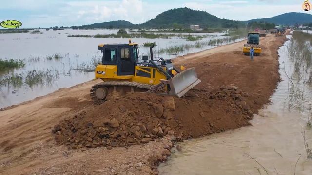 Строительство, восстановление размытой дороги смотреть онлайн