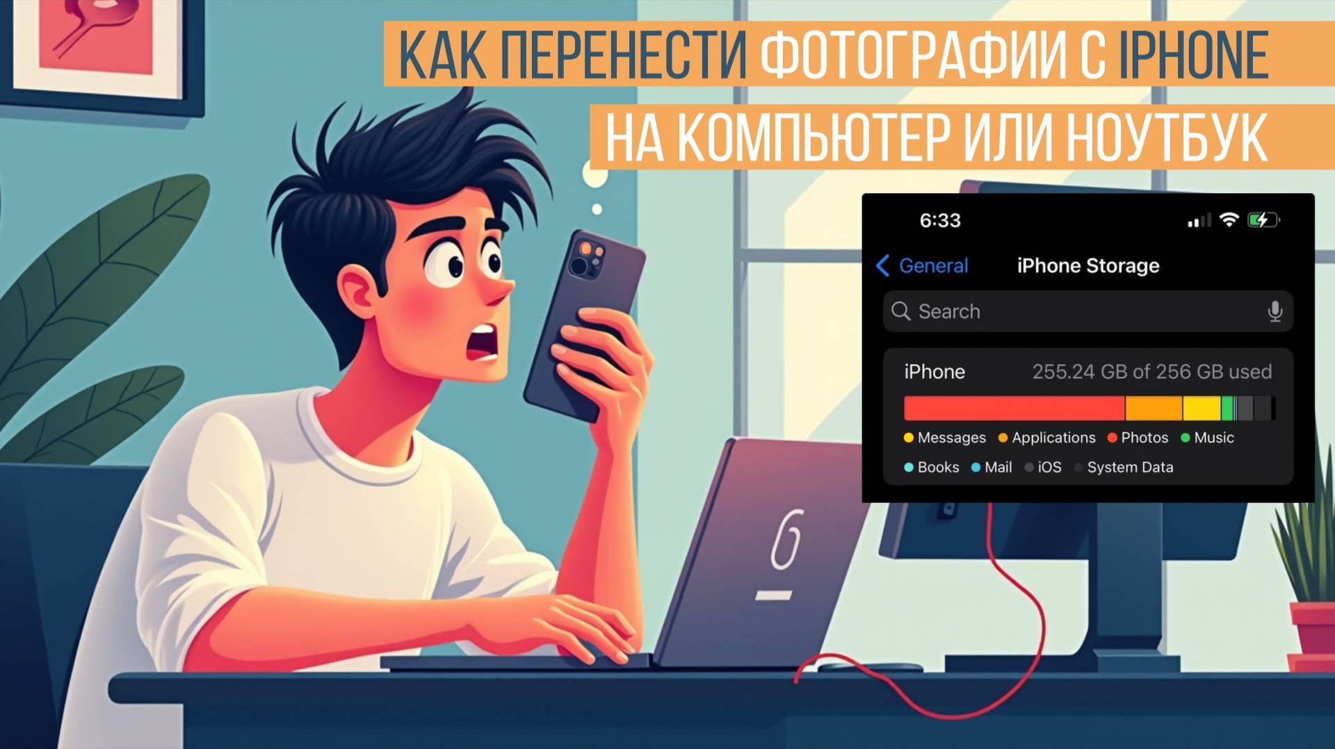 Как перенести фотографии с IPhohe на компьютер