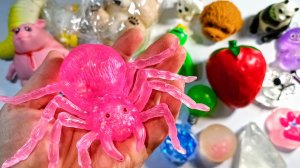 АСМР распаковка сквишей и антистрессы 💥 жмякаю Таба СКВИШИ ✨ звуки АСМР сквишей 😍