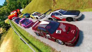 МУЛЬТИКИ ПРО МАШИНКИ. Смотри, как в детском мультике: машинки МАКВИН катятся в пропасть!