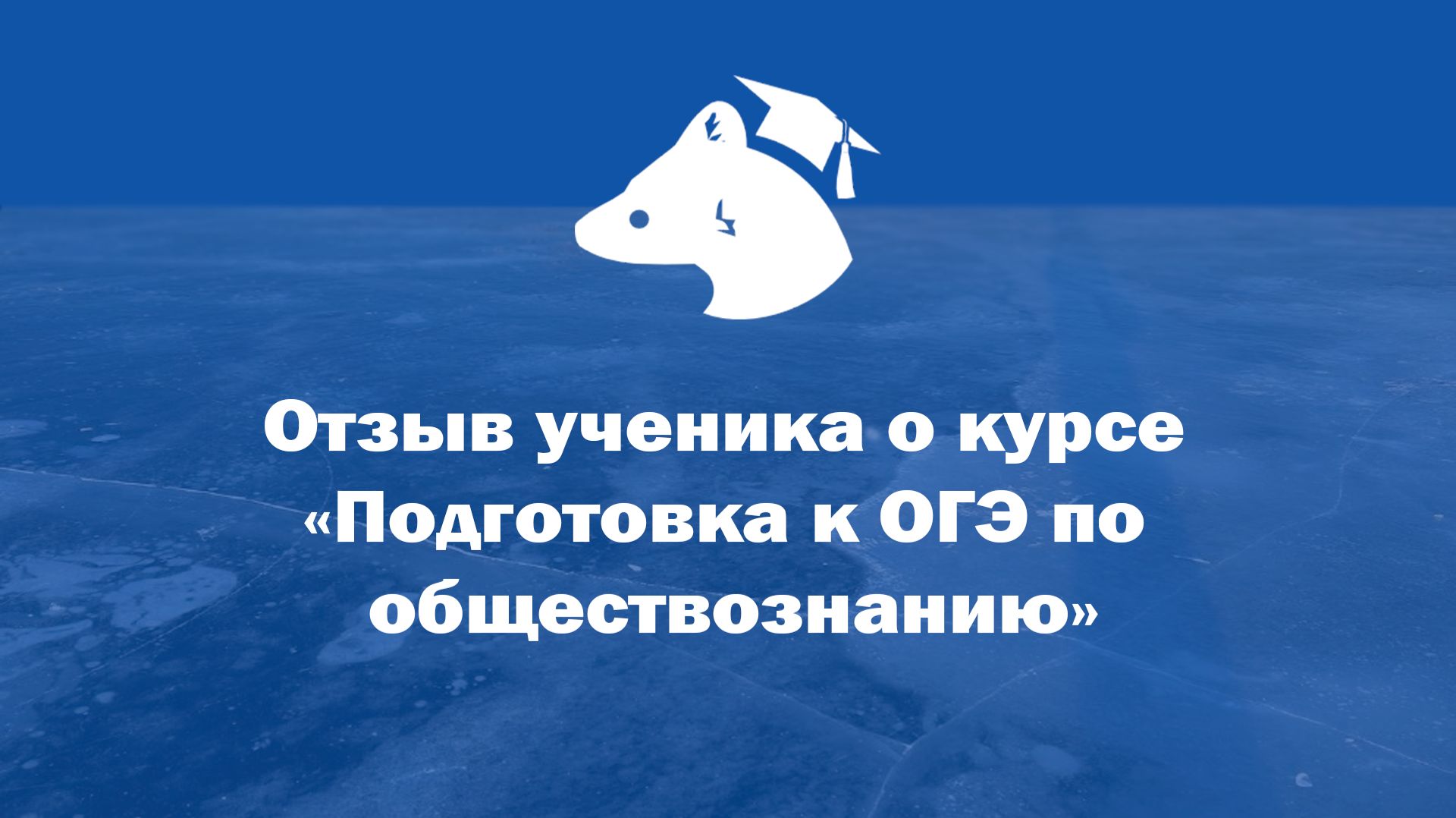 Отзыв ученика о курсе «Подготовка к ОГЭ по обществознанию» смотреть онлайн