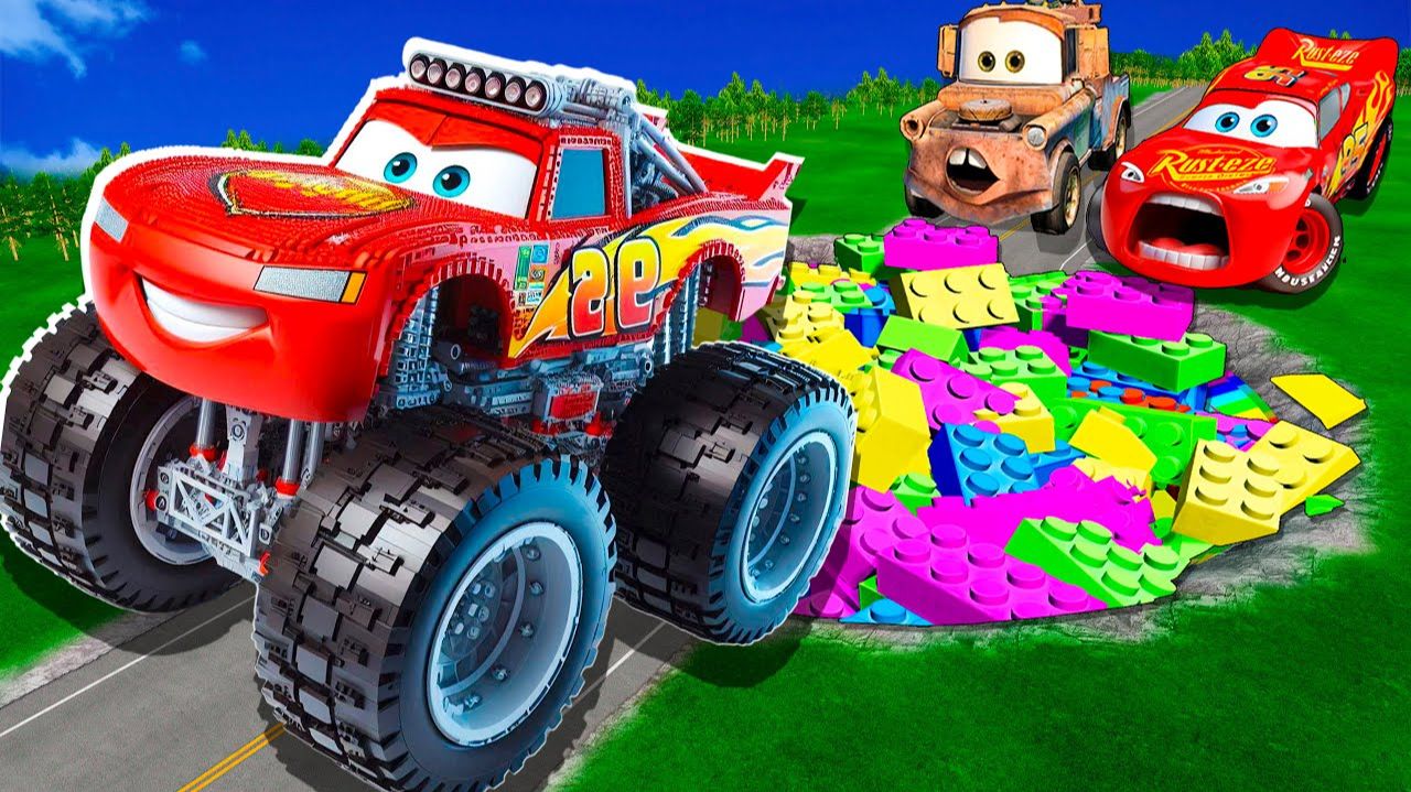 Машинки летают и прыгают! Развивающие мультики Машины помощники. Мультфильмы про машинки смотреть онлайн