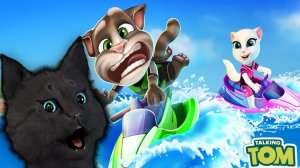 Аквабайк водный мотоцикл Говорящий котенок Том C ГОВОРЯЩИМ СУПЕР КОТОМ #1 ( ИГРА для ДЕТЕЙ ) #28