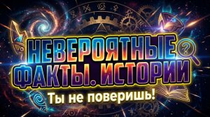Невероятные факты. Истории. Ты не поверишь