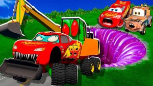 Машинки летают и прыгают! Развивающие мультики Машины помощники. Мультфильмы про машинки