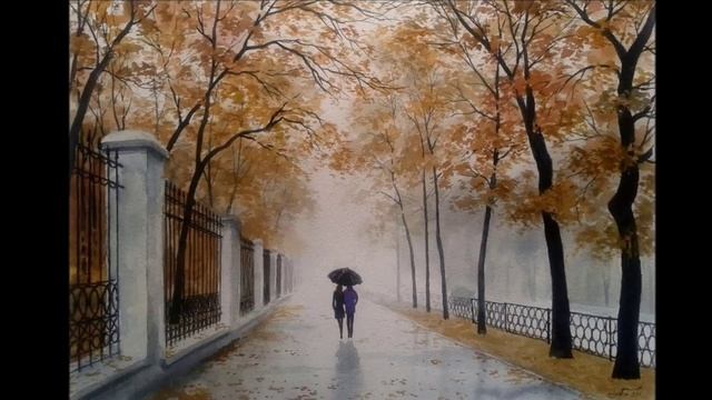 "В нашем городе снова дождь..." Дождливый городской пейзаж на картинах Александра Болотова смотреть онлайн