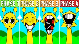 Sprunki Phase 1 VS Phase 2 VS Phase 3 VS Phase 4 Style Daylight Version