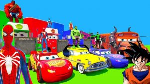 ЧЕЛОВЕК-ПАУК Маккуин, МАК, ПРЫЖОК ПО ЛЕСТНИЦЕ! СУПЕРГЕРОИ, СУПЕР ГОНКИ, ШТОРМ, Мисс Фриттер, Тачки 3