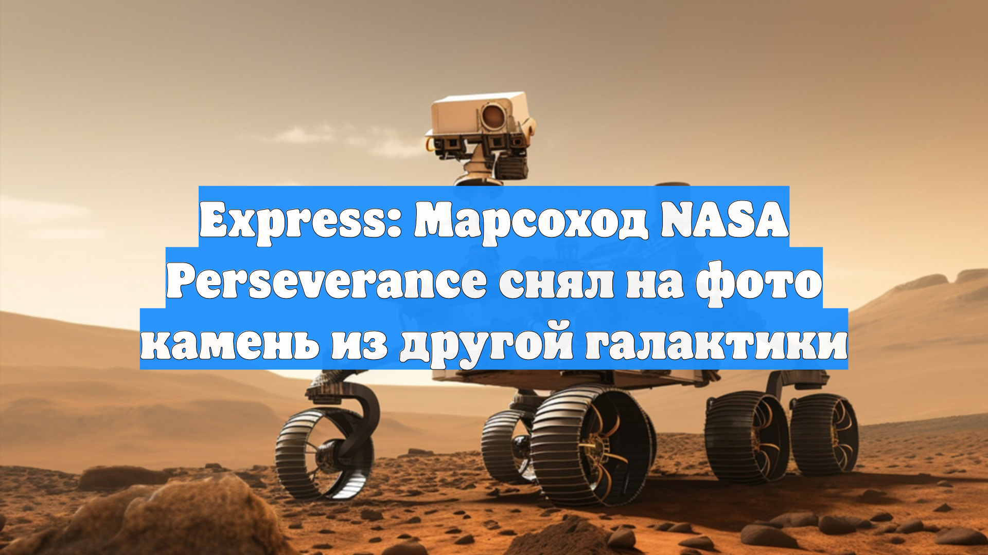 Express: Марсоход NASA Perseverance снял на фото камень из другой галактики