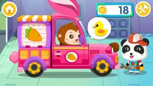 Малышка Панда Закусочная на калесах -игра мультик для детей - Развевающий Обучающий