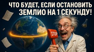 Что будет если землю остановить на 1 секунду?