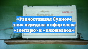 «Радиостанция Судного дня» передала в эфир слова «зоопарк» и «плюшоввод»