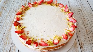 Торт сметанный по-домашнему! Рецепт простого торта без масла, без сливок.