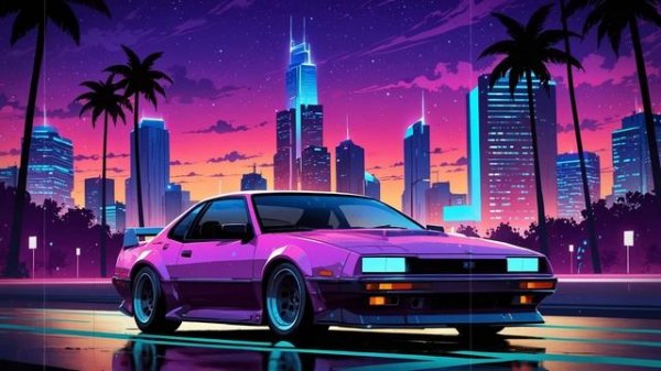 𝟏𝟗𝟖𝟔 - Lost in Lights – Vaporwave & Retrowave Night Drive with 80s Synth Dreams