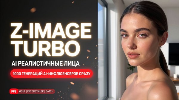 УЛЬТРАРЕАЛИСТИЧНЫЕ AI-ИНФЛЮЕНСЕРЫ. Запуск контент-завода на тысячи фото! Z-Image Turbo в ComfyUI
