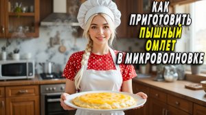 Как приготовить пышный омлет в микроволновке